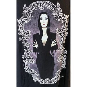 Morticia Addams Family T shirt Women Shirt‎ By illustrator Chris Ables